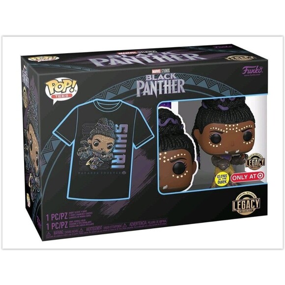 Funko Pop Black Panther Shuri Glow In The Dark & Tee Target Exclusive Size 2XL - Picture 1 of 4